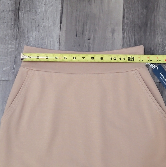 Fishers Finery Ponte Knit A-Line Skirt with Pockets - Picture 7 of 14